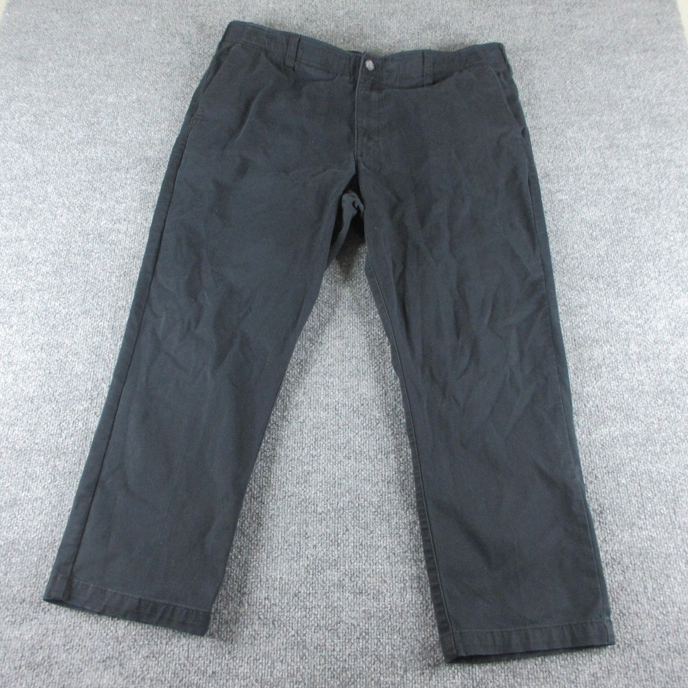 Lee Extreme Motion Pants Mens‎ 40x27 Black Relaxed Stretch Chino Casual Comfort